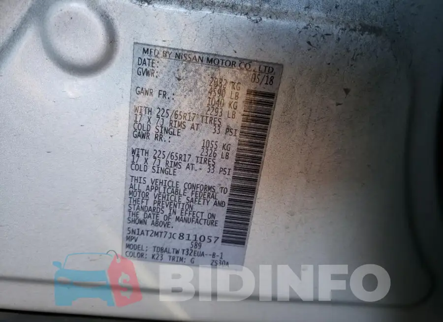 5N1AT2MT7JC811057 Photo# 12