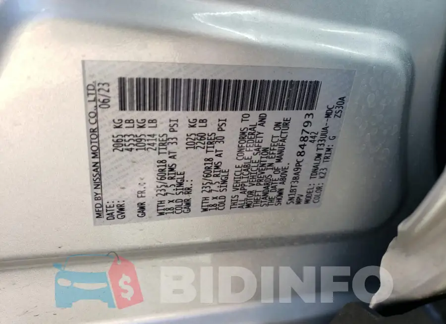 5N1BT3BA9PC848793 Photo# 12