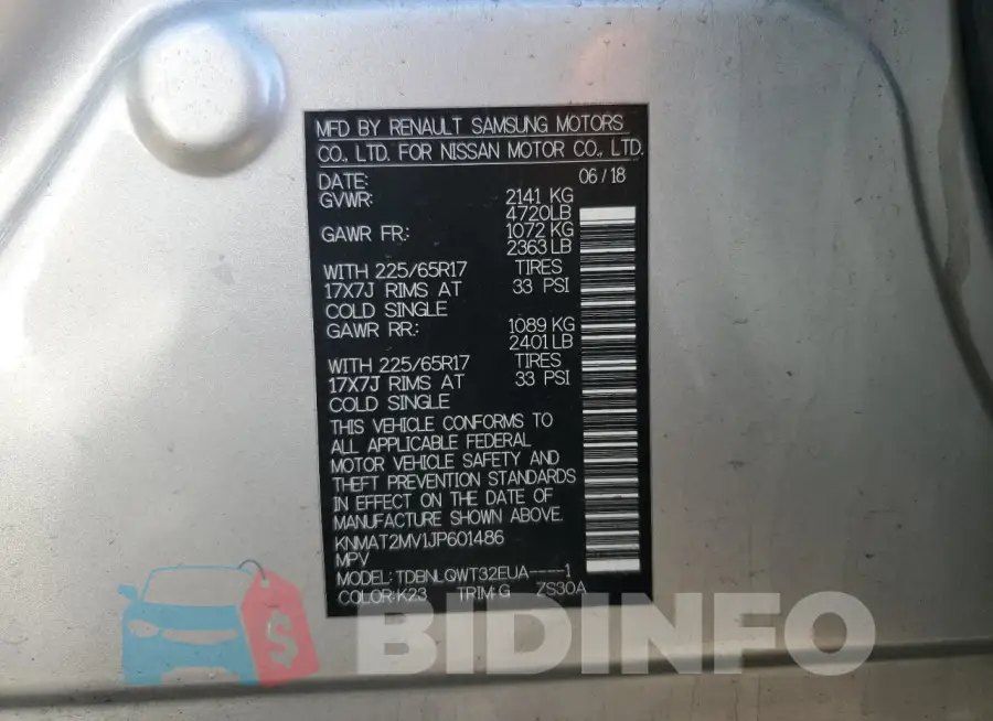 KNMAT2MV1JP601486 Photo# 13