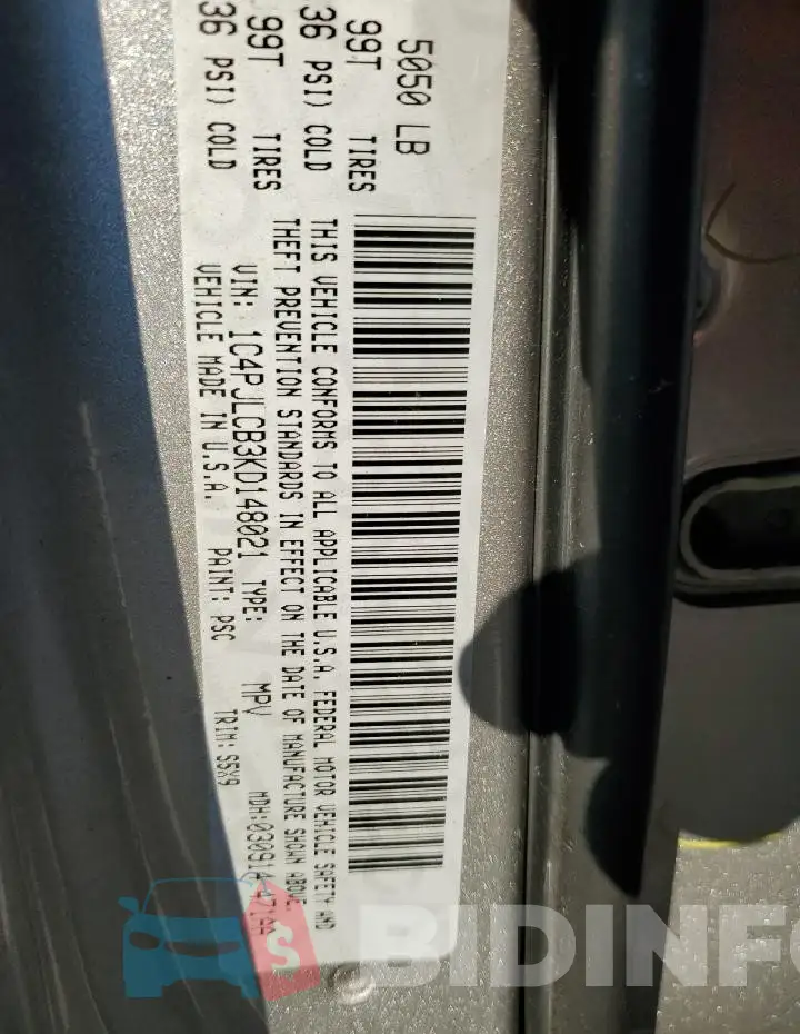 1C4PJLCB3KD148021 Photo# 13