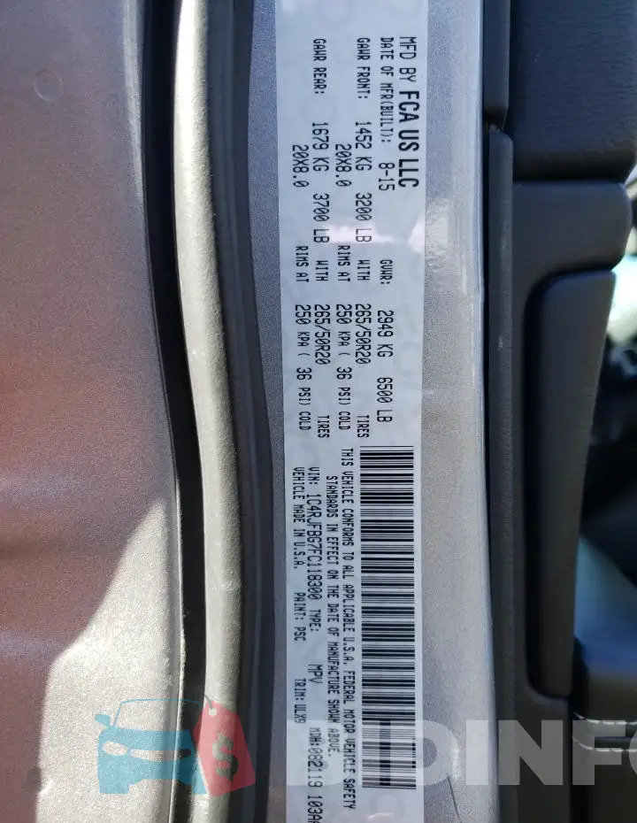 1C4RJFBG7FC118300 Photo# 13