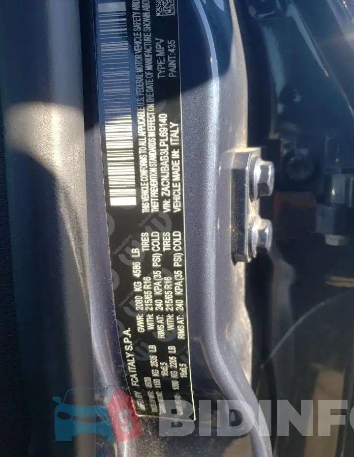 ZACNJBAB3LPL69140 Photo# 12