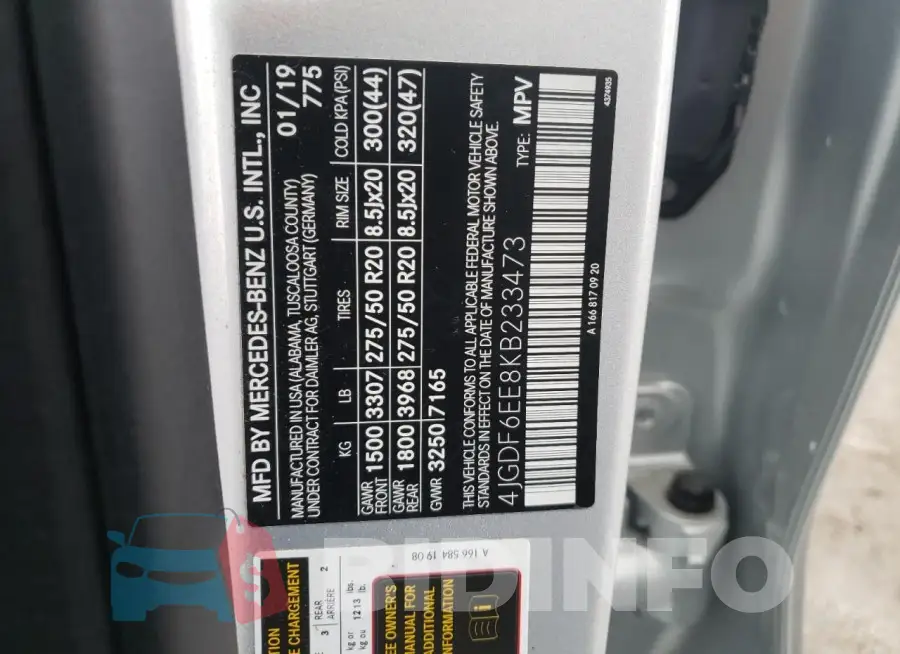 4JGDF6EE8KB233473 Photo# 13