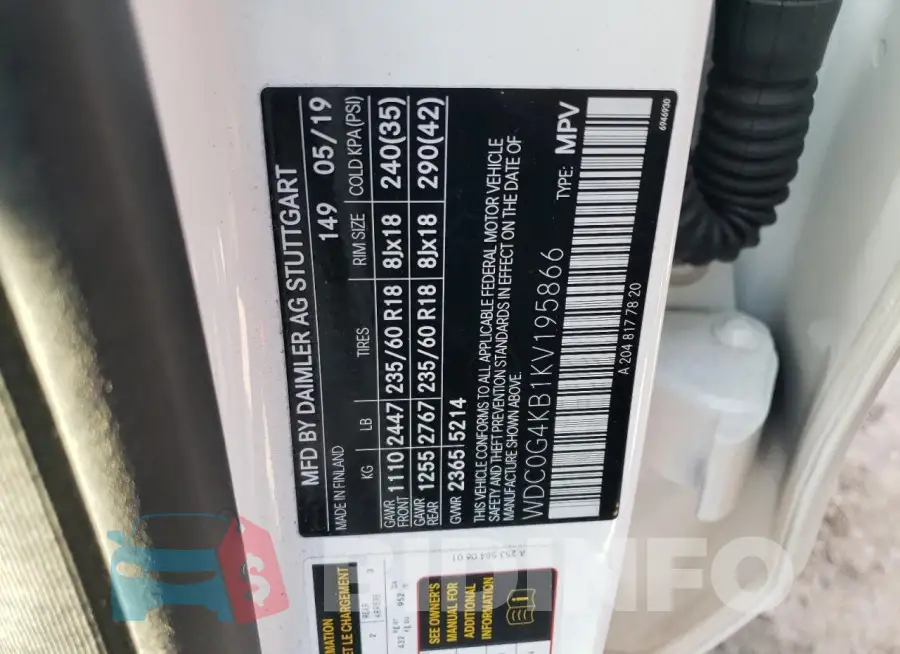 WDC0G4KB1KV195866 Photo# 13