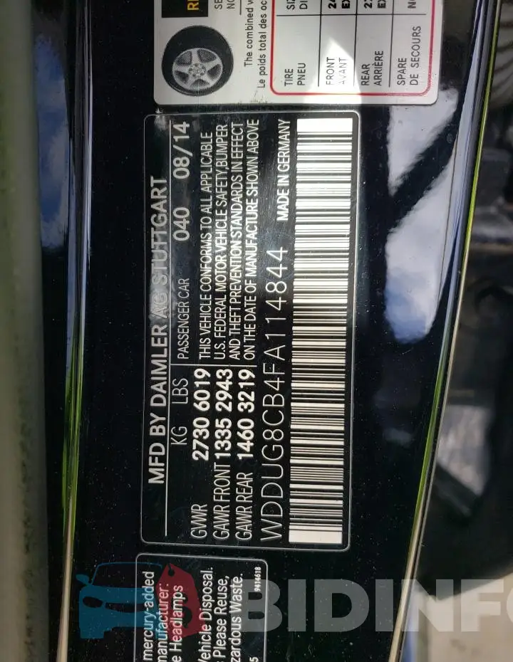 WDDUG8CB4FA114844 Photo# 12