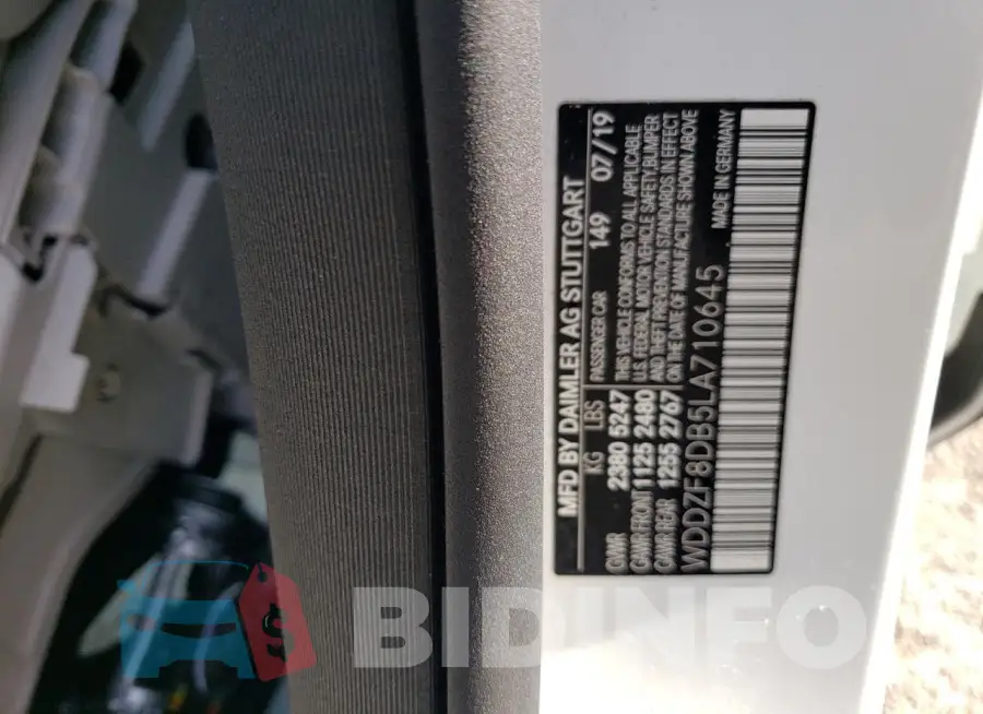 WDDZF8DB5LA710645 Photo# 13
