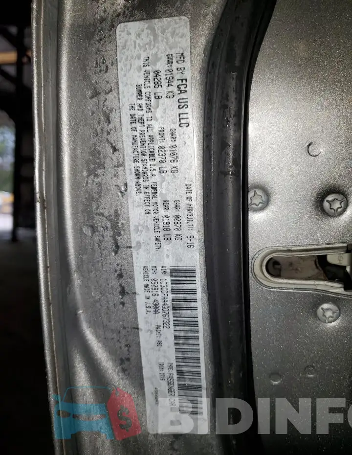 1C3CDFAA4GD767322 Photo# 13