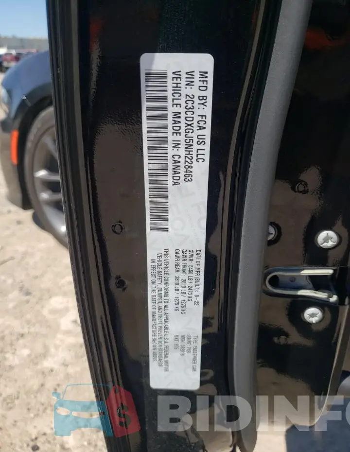 2C3CDXGJ5NH228463 Photo# 12