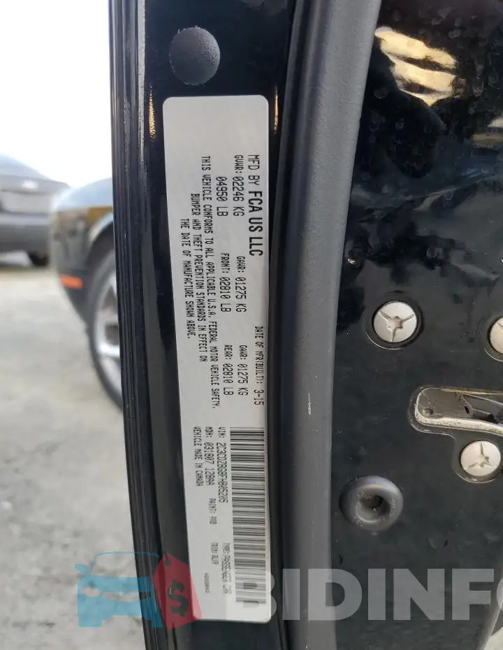 2C3CDZBG8FH805205 Photo# 12