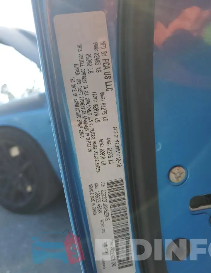 2C3CDZFJ0KH525875 Photo# 12