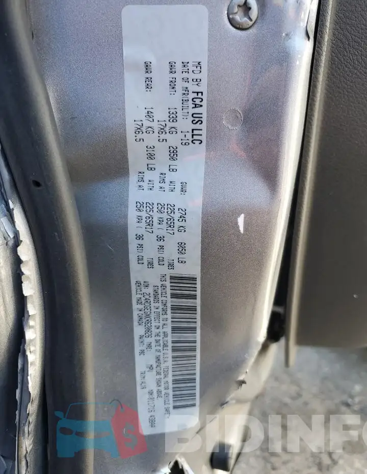 2C4RDGEGXKR620826 Photo# 12