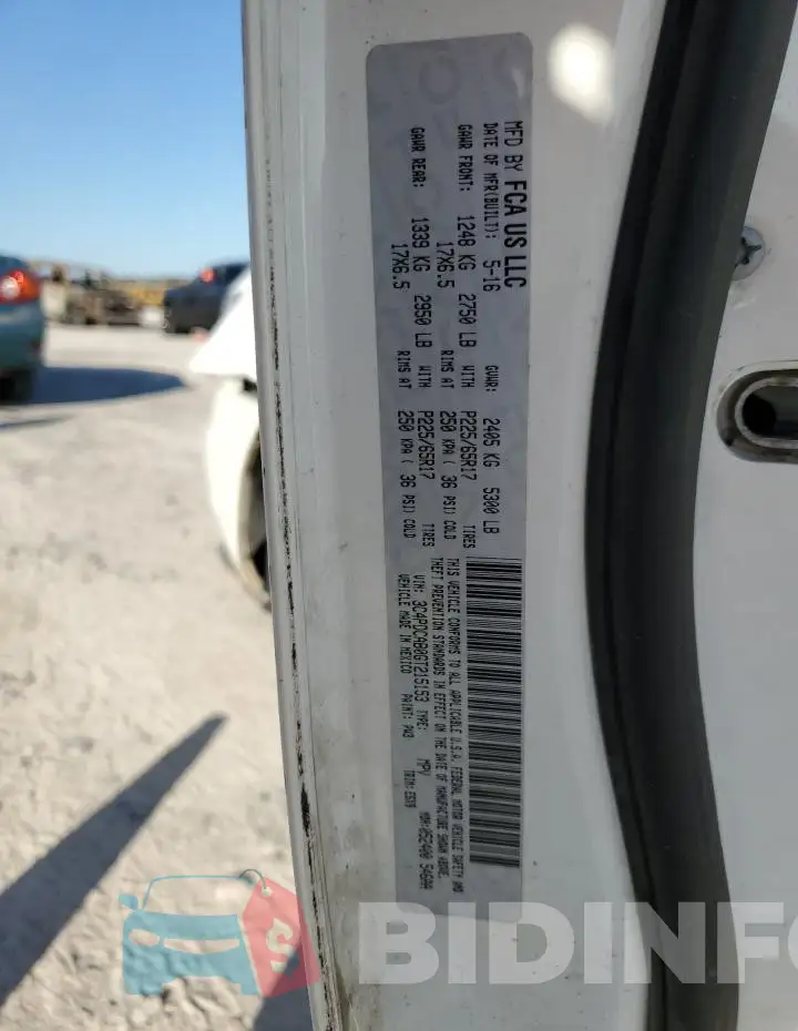 3C4PDCAB0GT215153 Photo# 12
