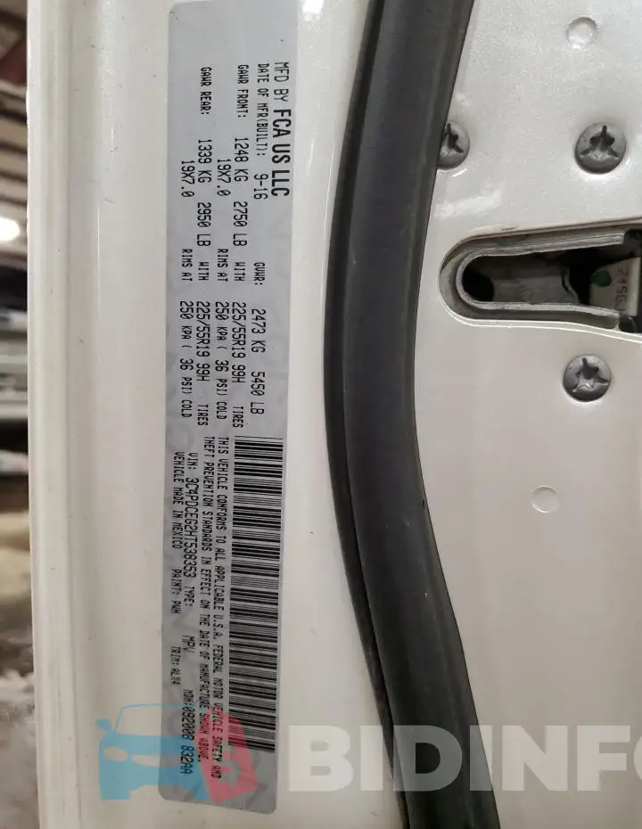 3C4PDCEG2HT538353 Photo# 14