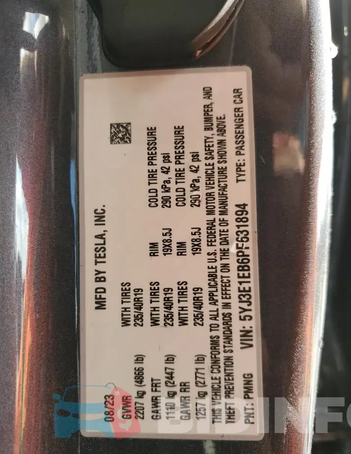 5YJ3E1EB6PF631894 Photo# 13