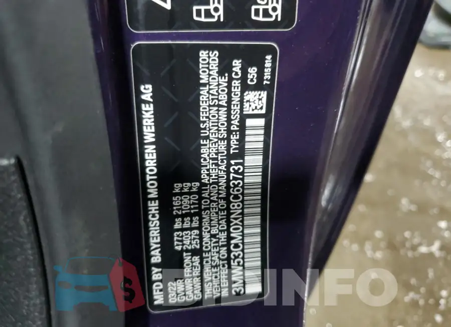 3MW53CM0XN8C63731 Photo# 13