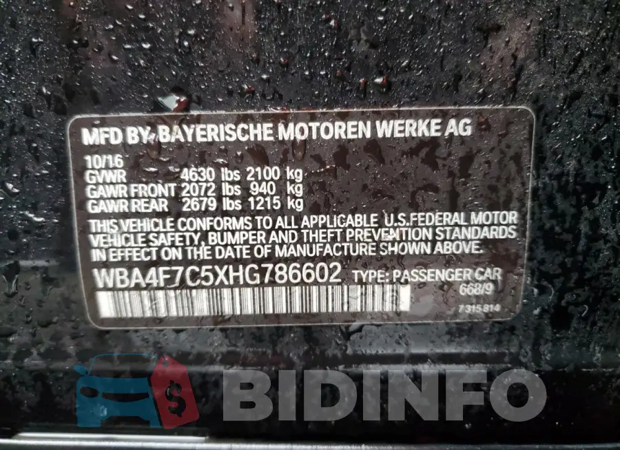 WBA4F7C5XHG786602 Photo# 12
