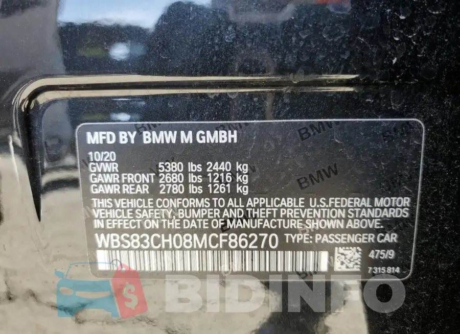 WBS83CH08MCF86270 Photo# 12