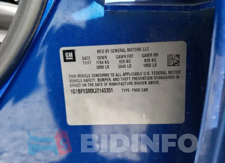 1G1BF5SMXJ7143351 Photo# 13