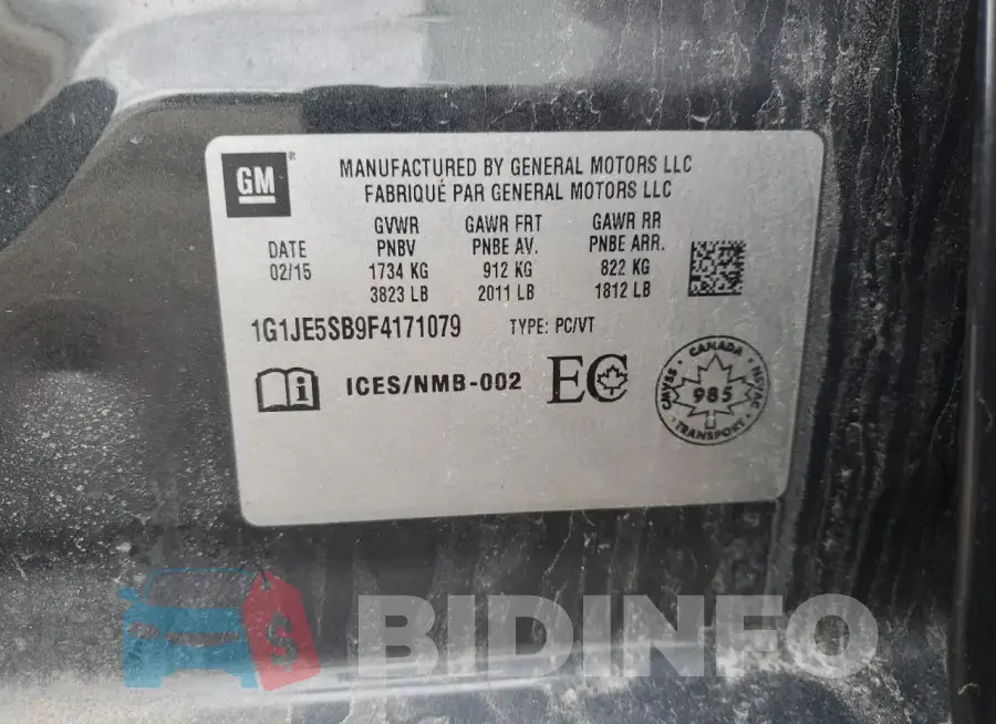 1G1JE5SB9F4171079 Photo# 12