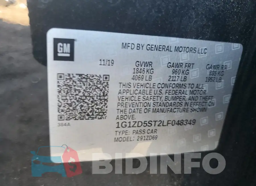 1G1ZD5ST2LF048349 Photo# 12