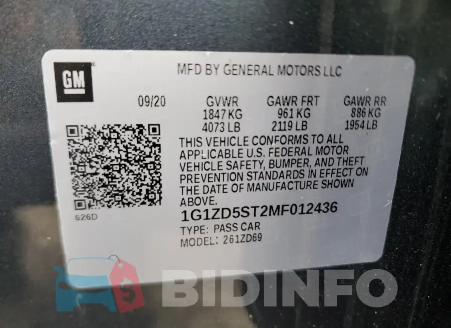 1G1ZD5ST2MF012436 Photo# 13