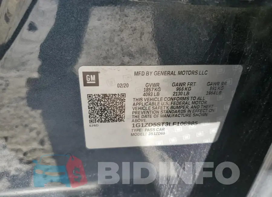 1G1ZD5ST3LF106985 Photo# 12