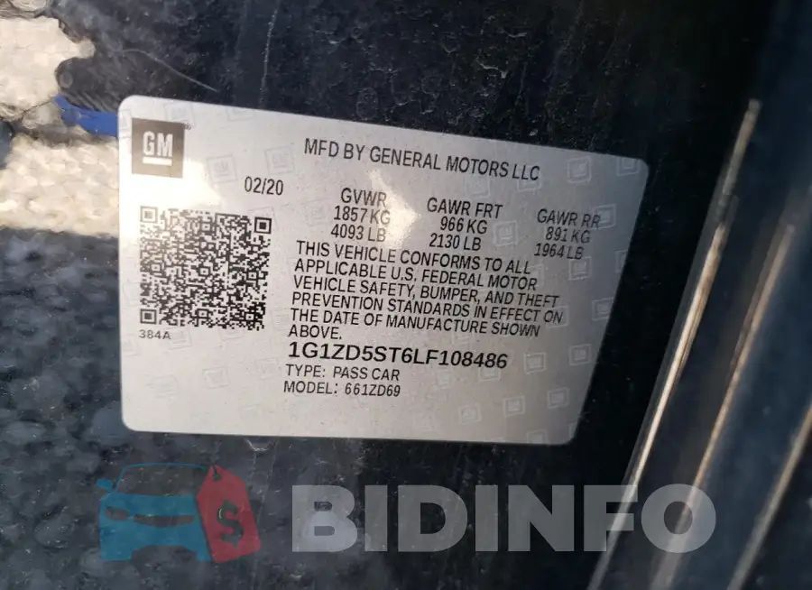 1G1ZD5ST6LF108486 Photo# 12