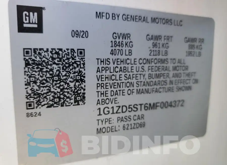 1G1ZD5ST6MF004372 Photo# 12