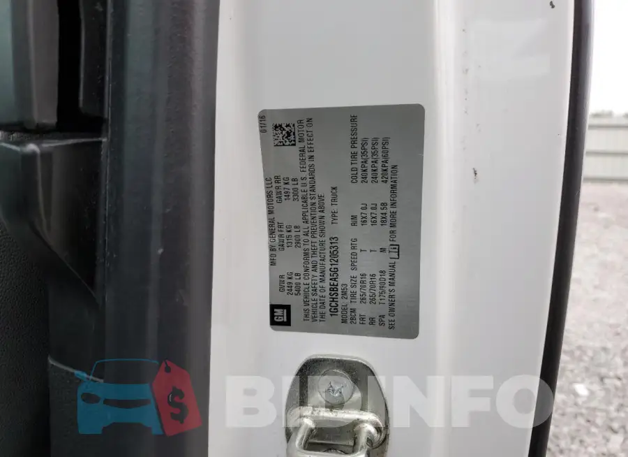 1GCHSBEA5G1205313 Photo# 12