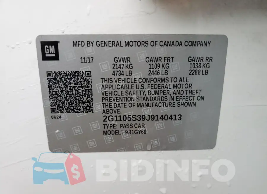 2G1105S39J9140413 Photo# 12