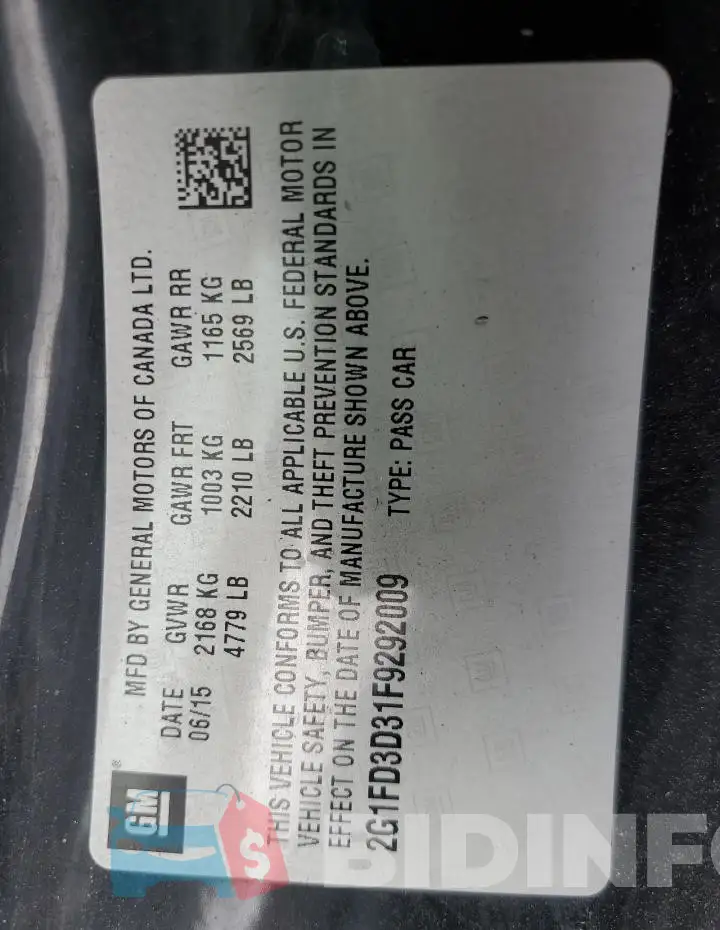 2G1FD3D31F9292009 Photo# 12