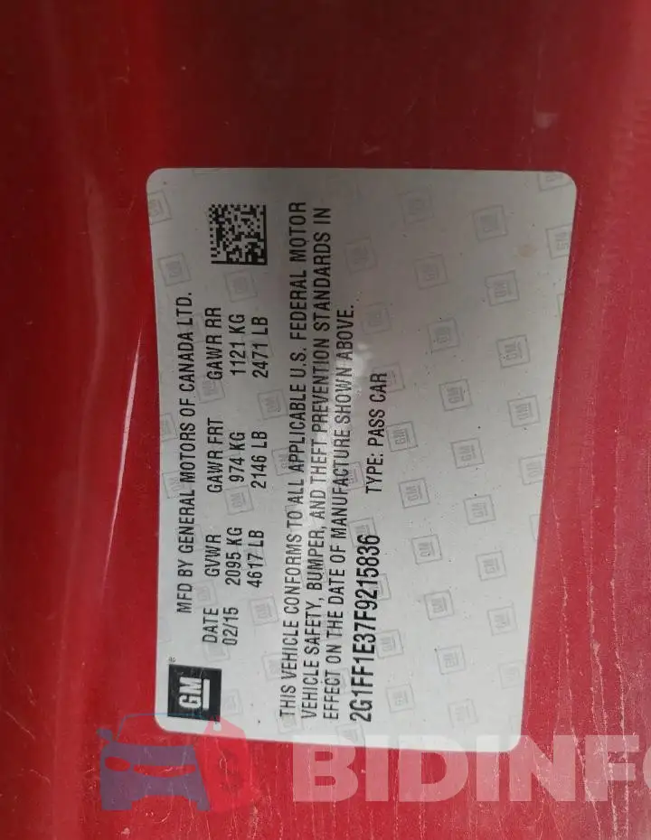 2G1FF1E37F9215836 Photo# 12