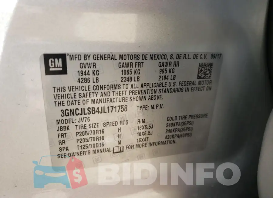 3GNCJLSB4JL171758 Photo# 13