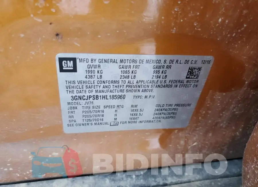3GNCJPSB1HL185960 Photo# 12