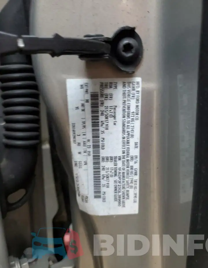 1FADP3F23GL389660 Photo# 12