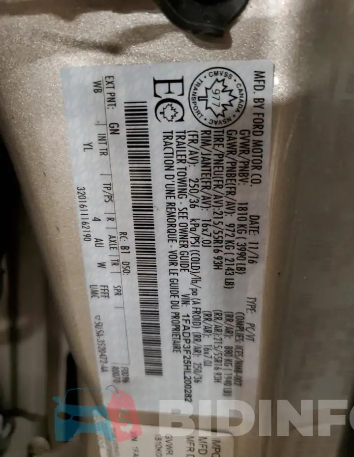 1FADP3F25HL200282 Photo# 12