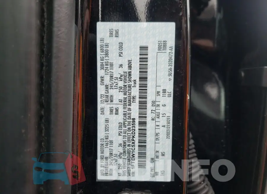 1FTEW1C5XPKD23598 Photo# 12