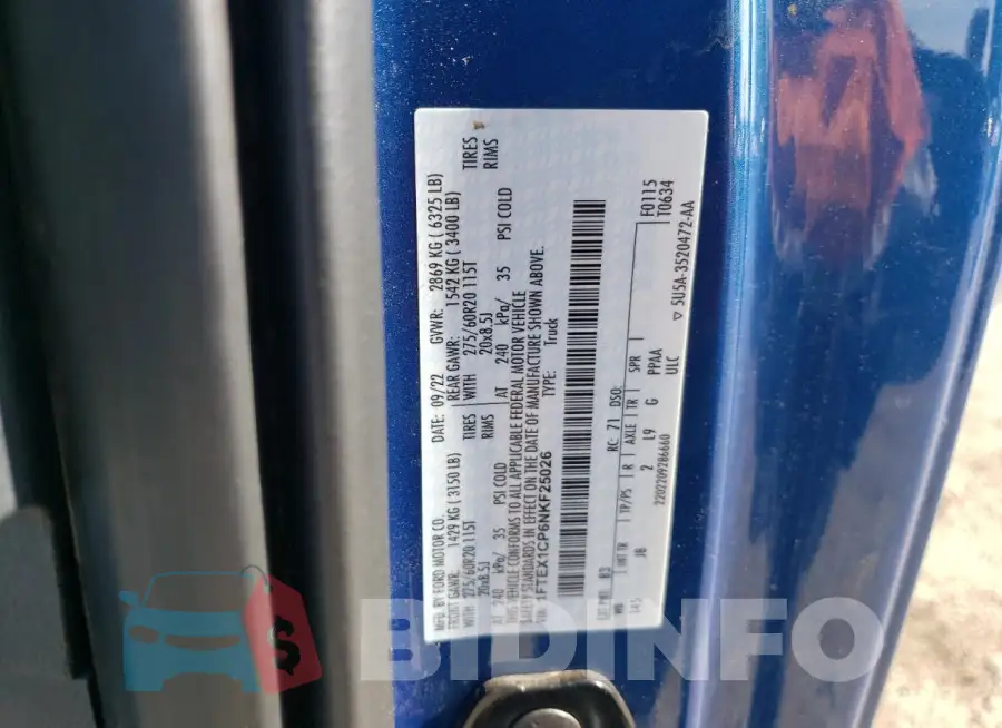 1FTEX1CP6NKF25026 Photo# 12