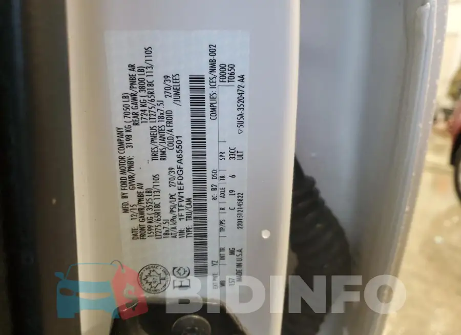 1FTFW1EF0GFA65501 Photo# 12