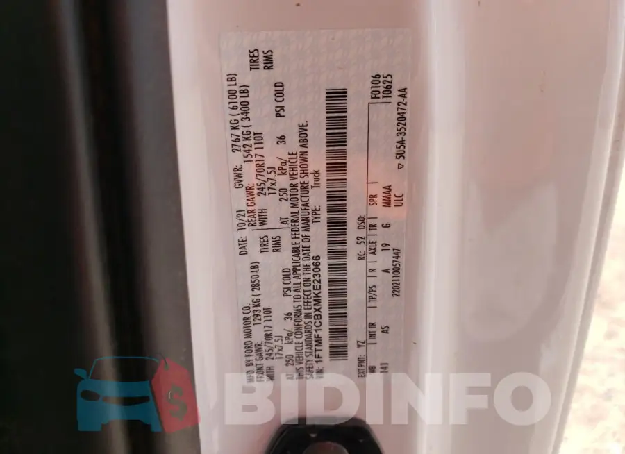 1FTMF1CBXMKE23066 Photo# 12