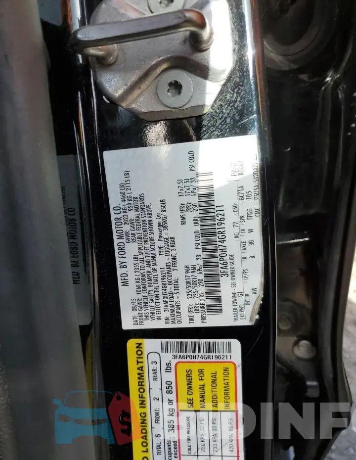 3FA6P0H74GR196211 Photo# 12