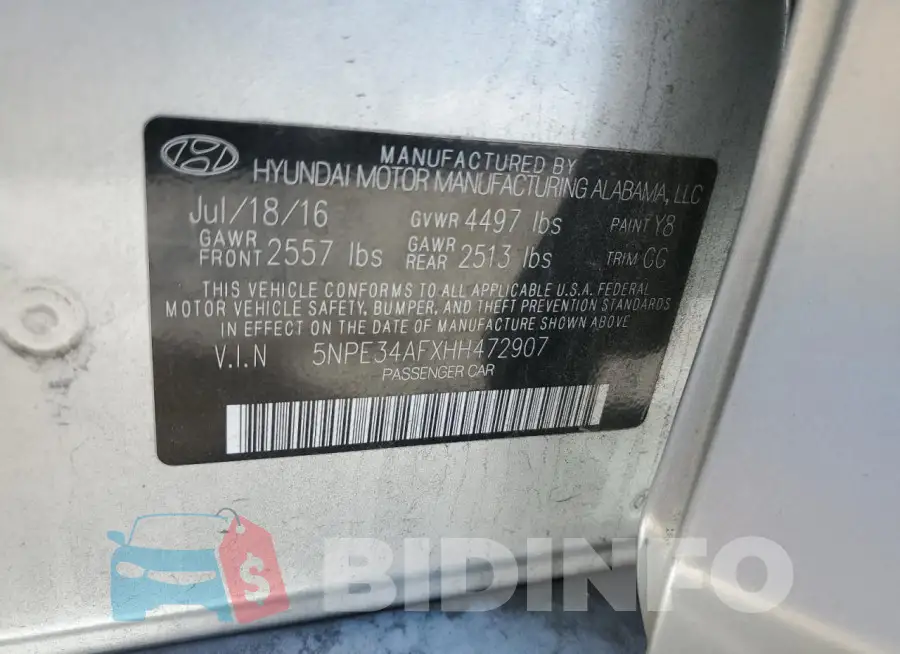 5NPE34AFXHH472907 Photo# 12