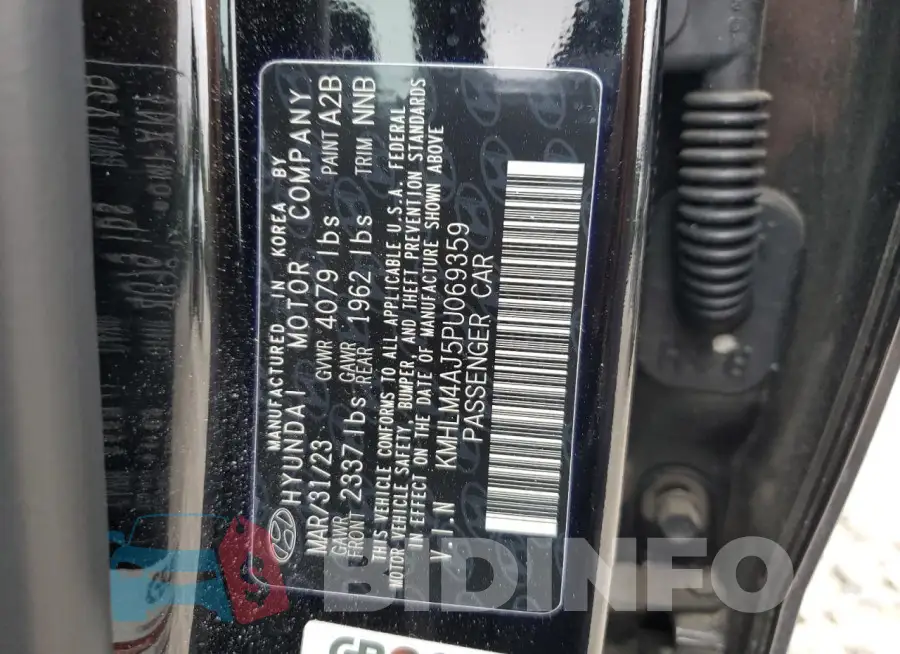 KMHLM4AJ5PU069359 Photo# 12