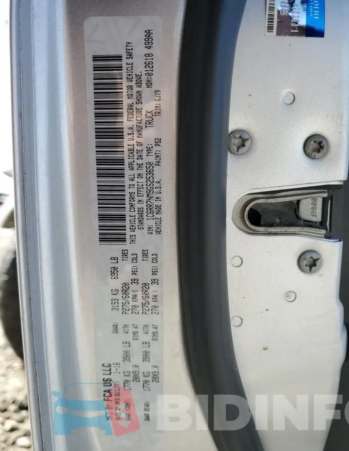1C6RR7NM9GS253650 Photo# 12