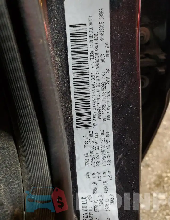 1C6SRFLT2LN275293 Photo# 13
