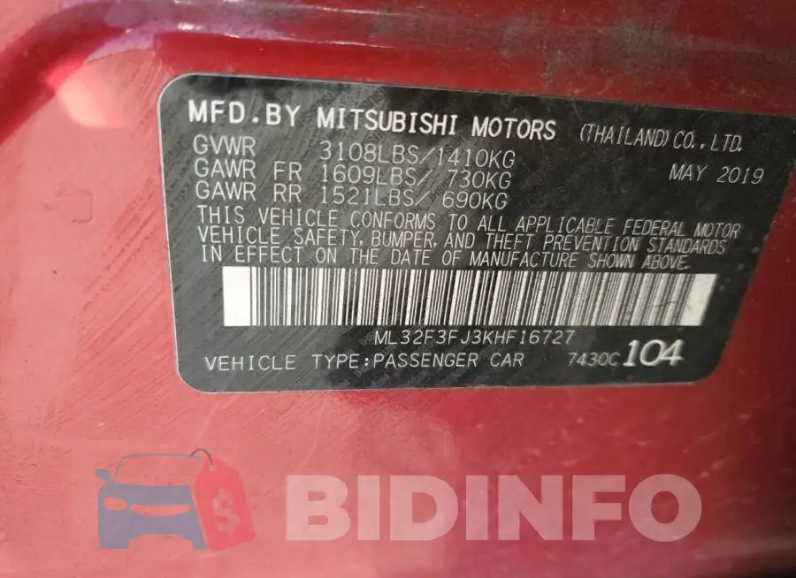 ML32F3FJ3KHF16727 Photo# 13
