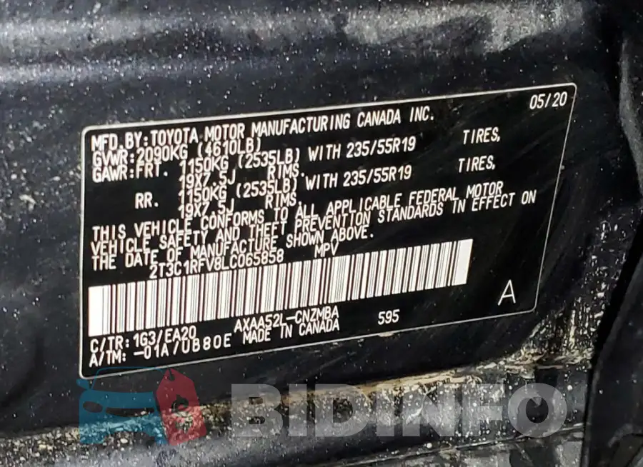 2T3C1RFV8LC065858 Photo# 12