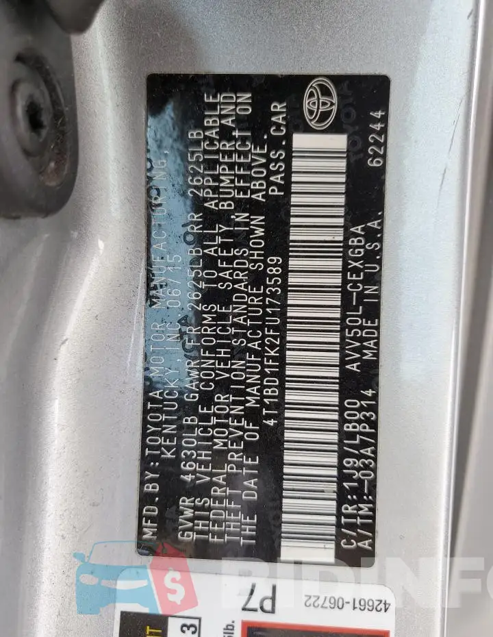 4T1BD1FK2FU173589 Photo# 12