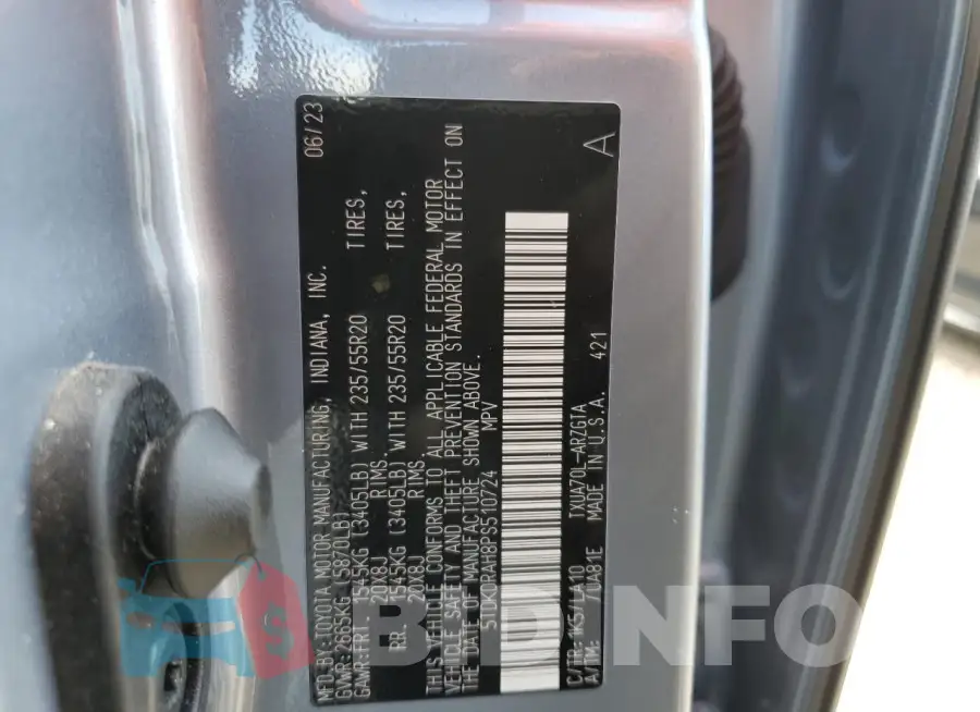 5TDKDRAH8PS510724 Photo# 13