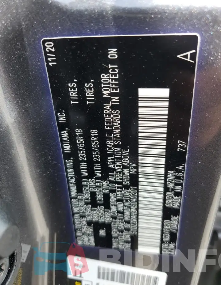 5TDZZRAH9MS040201 Photo# 13